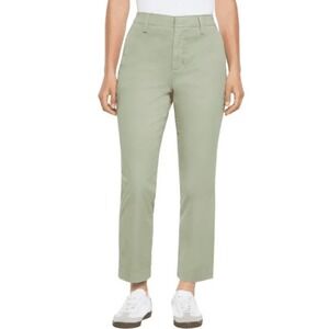 GAP Slim Ankle Chino Pants Sage Green Straight Leg Ankle Casual Size 8